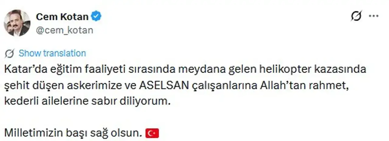 Antalya Tek Yürek: Katar Şehitlerimiz İçin Taziye Mesajları 3